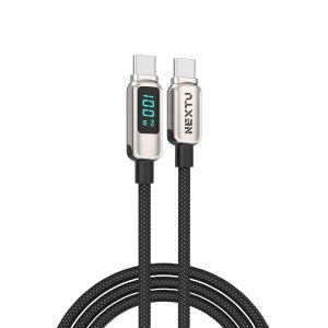 NEXTU C TO C PD LCD 3DIGITAL 초고속충전 데이터케이블 1.2m CCD7120-100W