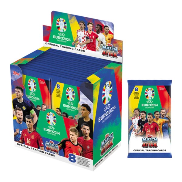 2024 Topps Match Attax 풀 박스 트레이딩 컬렉션 Ball슈퍼star 카드 스타터 팩 Seek Ronaldo Limited 팬 선물