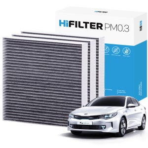 2+1 하이필터 PM 0.3 기아 K5 PHEV JF 자동차 활성탄 에어컨 필터, 3개 , HI-A101