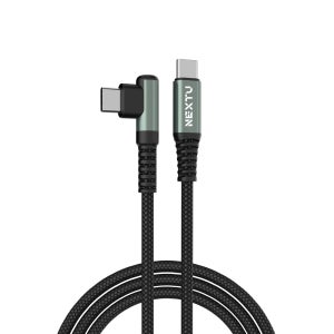 NEXTU 90도 꺾임형 초고속충전 케이블 1.2m CCEL7126-100W