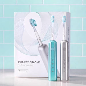 라이브오랄스 프로젝트 오라원 킥스윙 전동칫솔 회전 IPX8 방수 C타입 충전식 초극세모 칫솔모 3P