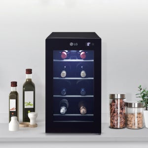 [전국 설치] LG 디오스 와인셀러 미니 W087B 8병 소형 와인냉장고 블랙 인증점