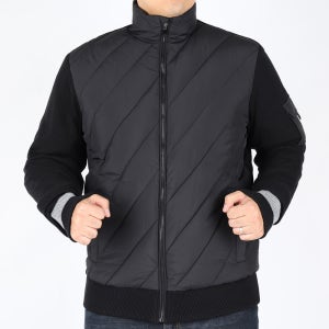 남성겨울점퍼 니트 패딩 스판 기능성 집업 아우터