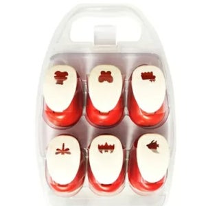 포코스 모양펀치소형세트 6종 동물모양 세트