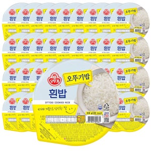 오뚜기 맛있는 즉석밥 오뚜기밥 흰밥24입 36입 200g