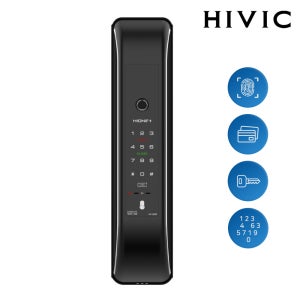 하이빅 디지털 도어락 [설치포함] HP-900F 비상키2개 푸시풀 지문인식 스마트 번호키