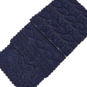 모먼트 인디고 엠보싱 3종 꽈베기 자카드 데님 니트원단 3칼라 본딩 솜 누빔