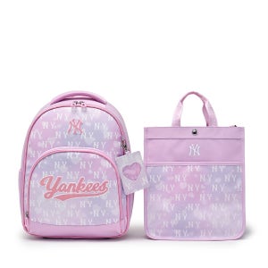 [MLB 키즈] 오로라 책가방 세트 NY (Pink) 7FBKM026N