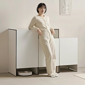 로봇 청소기 수납장 로청 미드센츄리 로보락 수납장 무선 청소기장