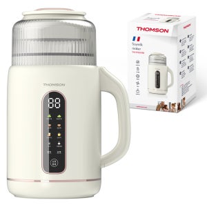 톰슨 대용량 두유제조기 저소음 고온 자동세척 글라스 죽 이유식 메이커