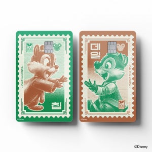 [고스티] 미키와 친구들 - 칩앤데일 - 우표 카드커버
