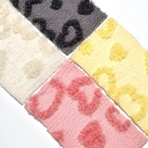 마요 파스텔 왕 부클 양털 하트 자카드 도톰 니트원단 5칼라 다이마루 자가드 엠보싱 볼륨