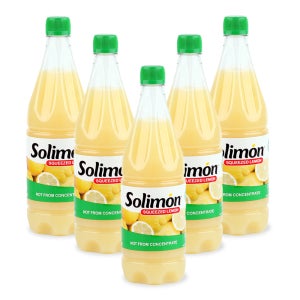 솔리몬 스퀴즈드 레몬즙 NFC 비농축 착즙 스페인 레몬주스 1L, 5개