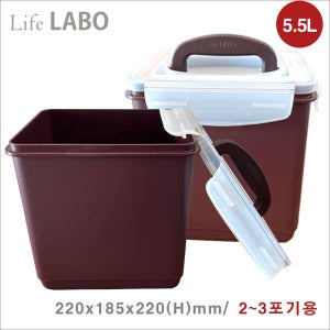 Life LABO 더 튼튼한 김치통 딤채냉장고 사용가능 5.5L, 1개