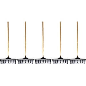 나무봉 제설용 넉가래 5개입 도로 주차장 눈밀이 대형 밀삽 제설도구