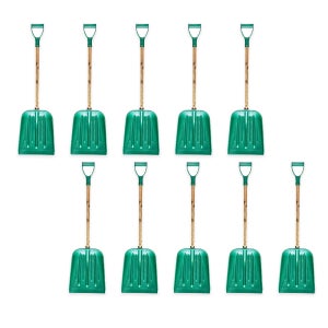 제설용 나무봉 목봉 눈삽 10개세트 차량 주차장 도로 눈 제거용 대형 스노우 삽