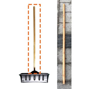 제설용 눈삽 넉가래 교체용 나무봉 손잡이 교체 봉대