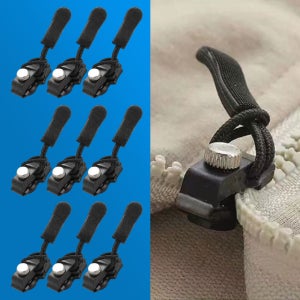 탈부착 가능한 원터지 만능 지퍼 대/중/소 3종(9개) 셀프 수선 가능한 만능 지퍼