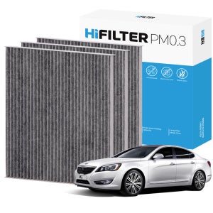2+1 하이필터 PM 0.3 기아 K7 VG 자동차 활성탄 에어컨 필터, 3개 , HI-B102