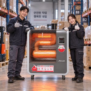 신일 돈풍기 원적외선 튜브히터 이동식 곱창난로 업소용 산업용 히터 온풍기 73㎡, 9000kcal