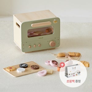 폴라비 오븐 베이커리 자르기 2종 세트 소꿉놀이 원목 장난감