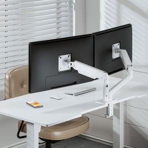 엔산 듀얼 모니터암 엔산마운트 N124V 화이트