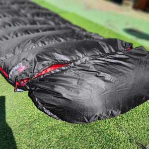 크로스 New자이언트 겨울 캠핑 덕다운 침낭 마이크로페더 후드