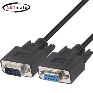 강원전자 넷메이트 9핀 M/F NULL MODEM 케이블 3m (블랙) NMC-SFM30B