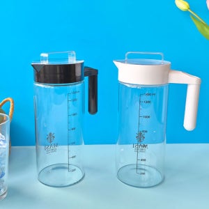 환경호르몬 걱정없는 냉장고 유리 물병 저그 뜨거운물 보틀 1.3L