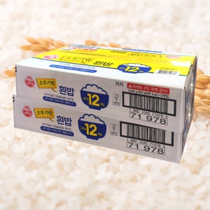 오뚜기밥 흰밥 200g 12개 4박스 즉석밥 햇밥 흰쌀밥 백미 전자레인지