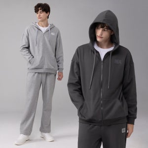 에버라스트 남자 기모 트레이닝복 세트 후드집업+일자팬츠