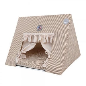 길고양이 방수 집 강아지 텐트 하우스 스트라이프 1P 고양이 숨숨집