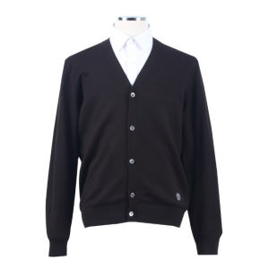 기본 솔리드 Y오픈 브라운 골프 가디건 니트 FKC415673