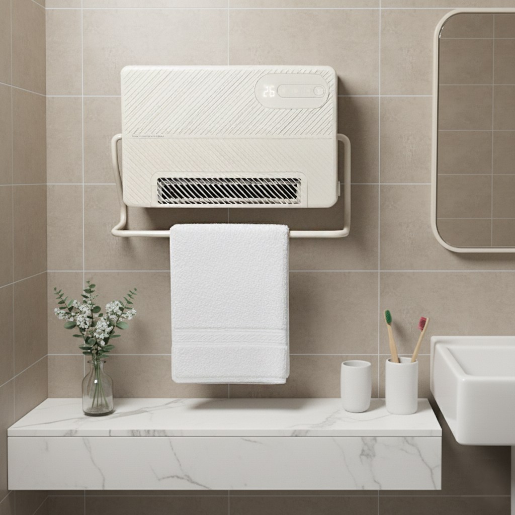 P1 신일 26년형 NEW 벽걸이 욕실 히터 화장실 온풍기 난방기 스탠드 무타공 PTC