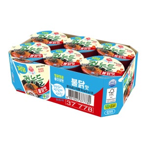 오뚜기 LIGHT&JOY 저당컵누들 불닭맛 42g 6개