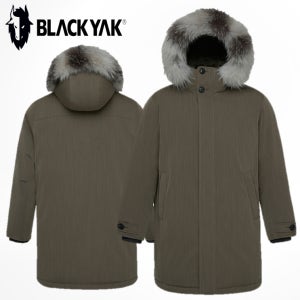 블랙야크 구스 롱패딩 이태리소재 남성 캐주얼 코트형 라쿤 점퍼 모나크 울 프리미엄 다운자켓