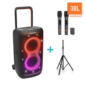 JBL 블루투스 스피커 파티박스 520 +AS3무선마이크+스탠드 세트