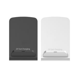 J76 프라임 급속 무선 충전 거치대 듀얼 코일 충전기 각인 판촉물 인쇄 고속 블랙 1개