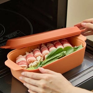 마르쿠진 전자레인지 찜기 계란찜 전자레인지용기 실리콘 1200ml