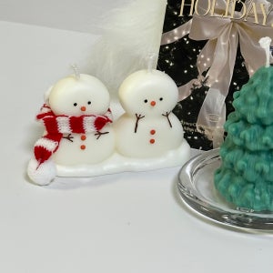 투스노우 눈사람 캔들 크리스마스 선물 소품감성