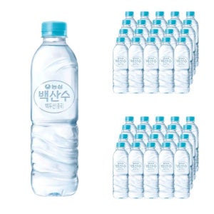 이지하우스 농심 백산수 무라벨 물 생수 500ml 40병 638464