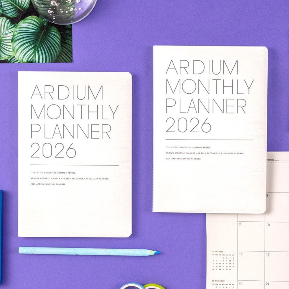 아르디움 먼슬리 플래너 M B6 2026 업무용 슬림 다이어리 오리지날 26년