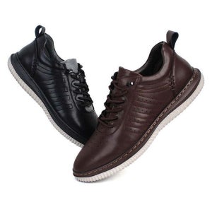 남자 인조가죽컴포트 스니커즈 내피 그물망 상쾌한 유니크 운동화 블랙250