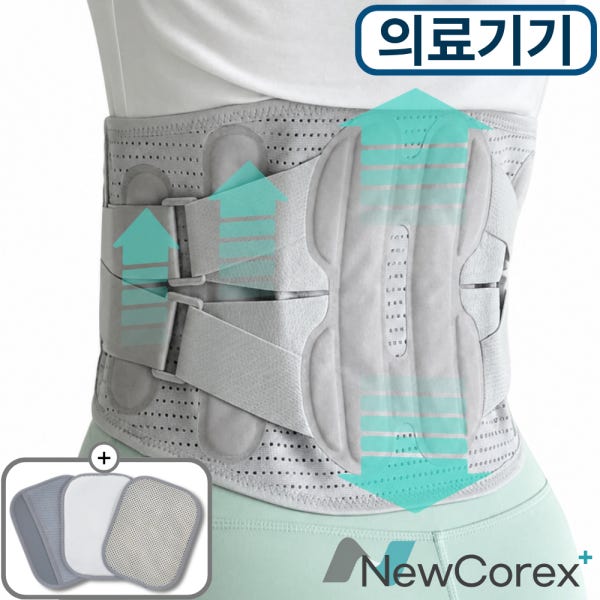 뉴코렉스 허리보호대 요추 지지대 부목 복대 디스크 허리용 S