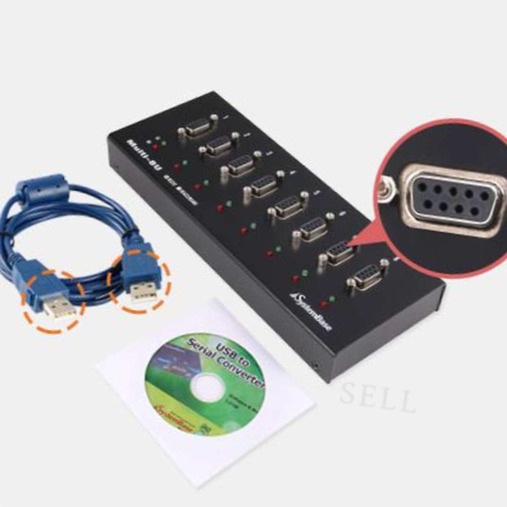 8포트 USB 시리얼 어댑터 RS232 Female USB시리얼