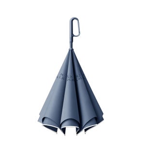 파스텔 버클형 거꾸로 자동 장우산 C형 특이한 거꾸리 꺼꾸로 버클 반전 우산 반대로 접는