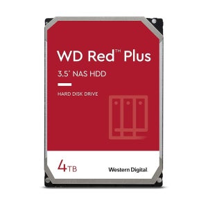 웨스턴 디지털 4TB WD 레드 플러스 NAS 내장 하드 드라이브 HDD - 5400RP