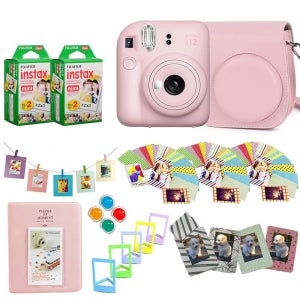 후지필름 인스탁스 미니 12 인스턴트 카메라 + 프로 디자인 액세서리 번들(보호 케이스