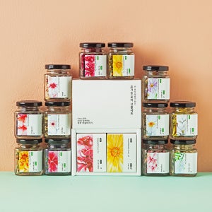 균일가 유기농 꽃차 2종 선물세트(벚꽃 메리골드 당아욱 아카시아 등)