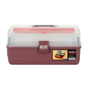 아트키트 PP다용도보관함 AK-37 레드 372X206X180 화구통/박스